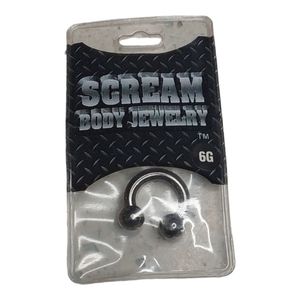 1 Scream Body Nose Jewelry Men or Women's 6-G x
